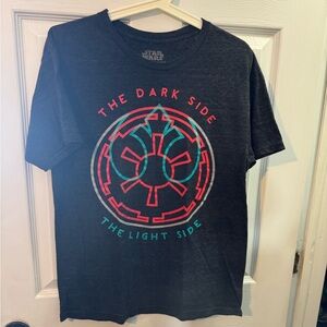Star Wars Dark Gray 'The Dark Side' The light side T shirt
